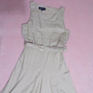 JONES NEW YORK SIGNATURE BELTED MIDI DRESS, SIZE 8